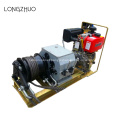 Gas Engine Powered Winch for Wire Rope Pulling